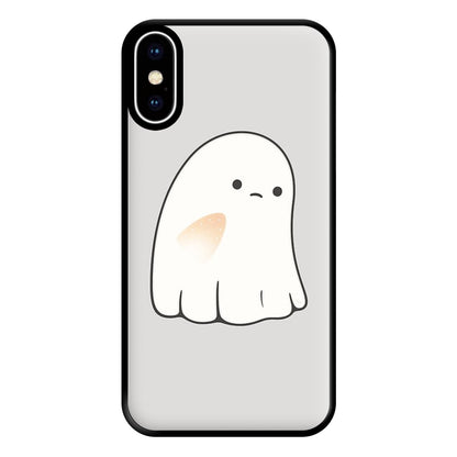 Sad Ghost Halloween Phone Case for iPhone XS Max