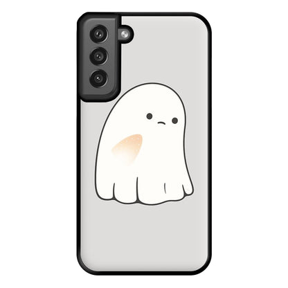 Sad Ghost Halloween Phone Case for Galaxy S21FE