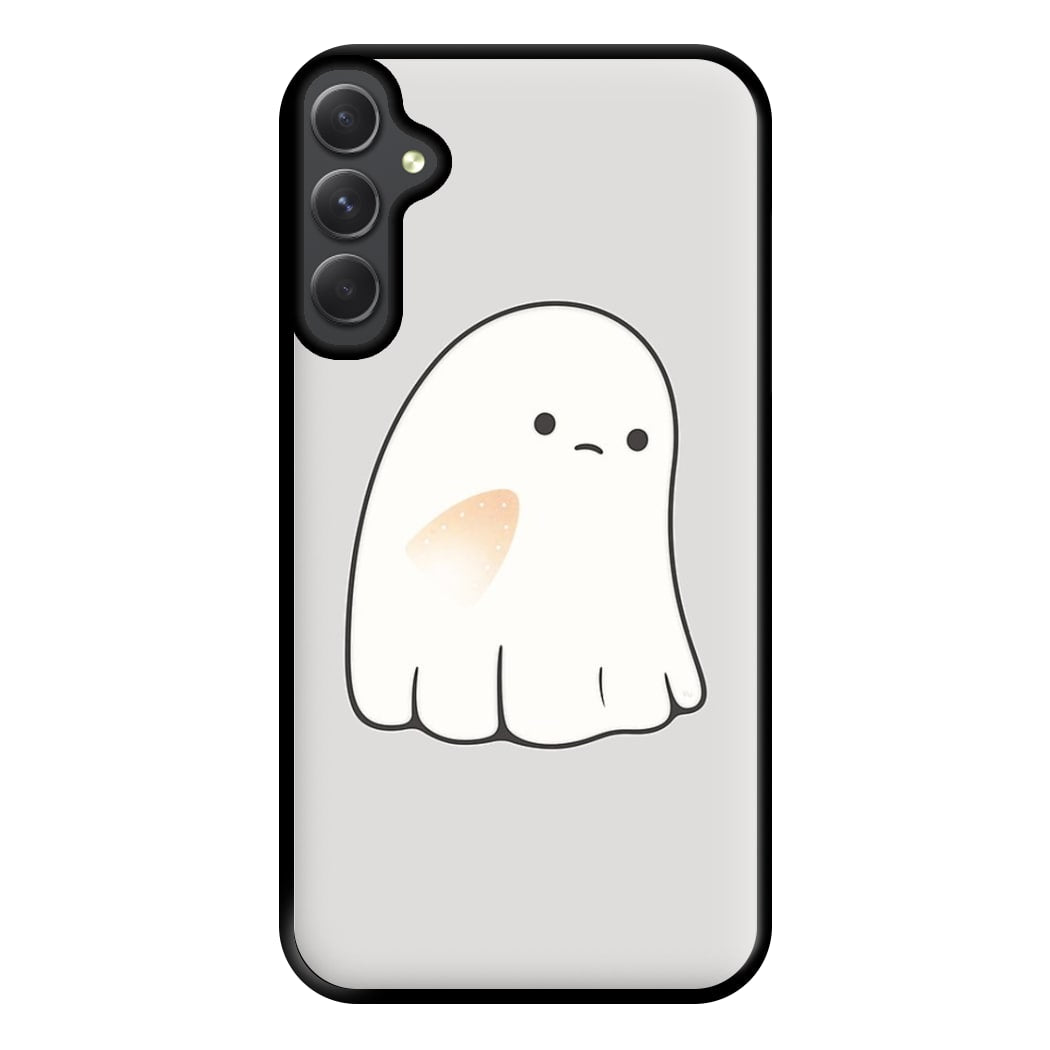 Sad Ghost Halloween Phone Case for Galaxy A14