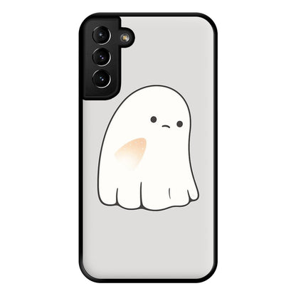 Sad Ghost Halloween Phone Case for Galaxy S21 Plus