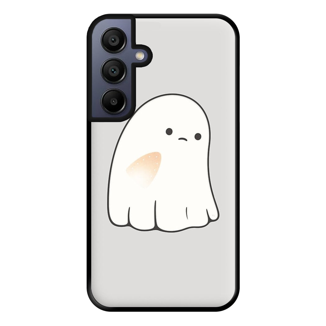 Sad Ghost Halloween Phone Case for Galaxy A15