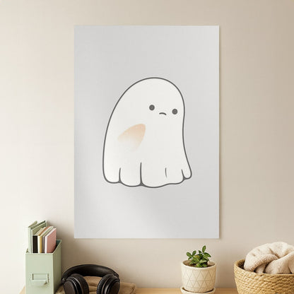 Sad Ghost Halloween Poster