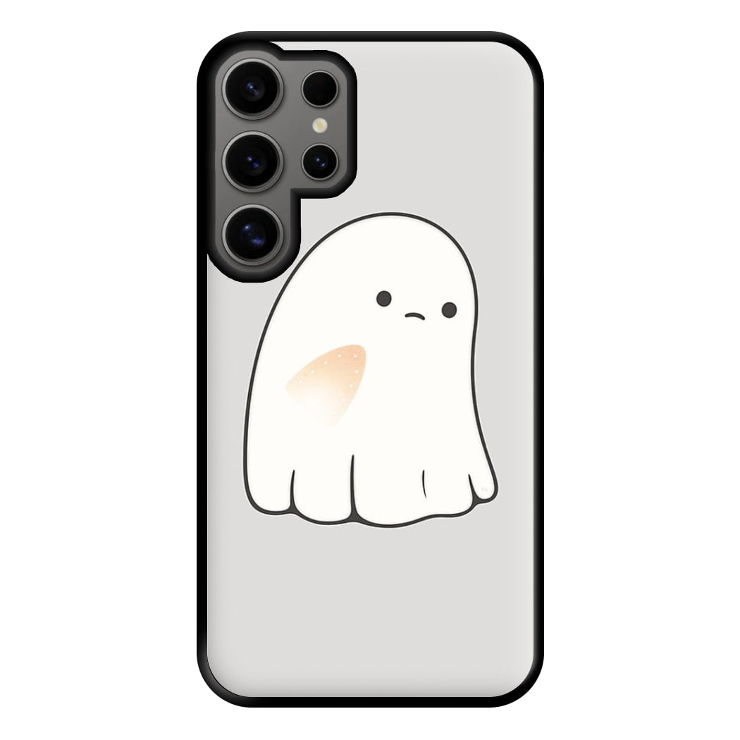 Sad Ghost Halloween Phone Case for Galaxy S24 Ultra