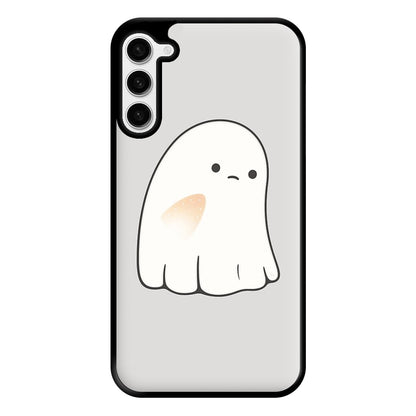 Sad Ghost Halloween Phone Case for Galaxy S23 Plus