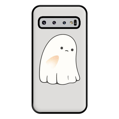 Sad Ghost Halloween Phone Case for Galaxy S10 Plus