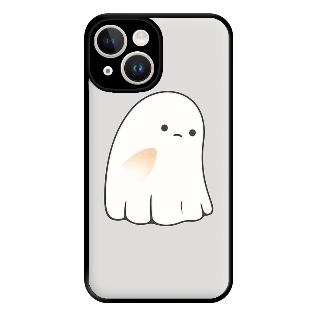 Sad Ghost Halloween Phone Case for iPhone 14