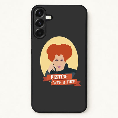 Resting Witch Face - Hocus Halloween Phone Case for Galaxy A57