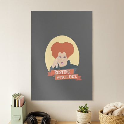 Resting Witch Face - Hocus Halloween Poster