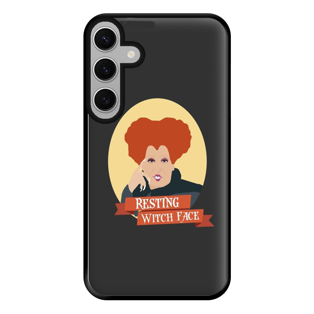 Resting Witch Face - Hocus Halloween Phone Case for Galaxy S24FE