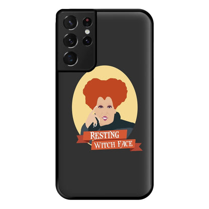 Resting Witch Face - Hocus Halloween Phone Case for Galaxy S21 Ultra