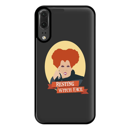 Resting Witch Face - Hocus Halloween Phone Case for Huawei P20