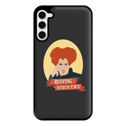 Resting Witch Face - Hocus Halloween Phone Case for Galaxy S23 Plus