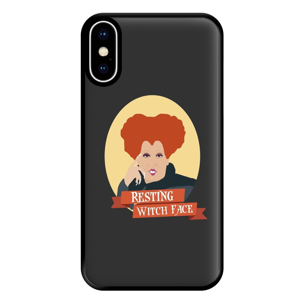 Resting Witch Face - Hocus Halloween Phone Case for iPhone XS Max