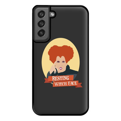 Resting Witch Face - Hocus Halloween Phone Case for Galaxy S21FE