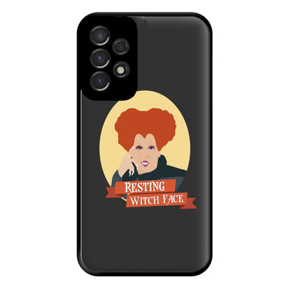 Resting Witch Face - Hocus Halloween Phone Case for Galaxy A53