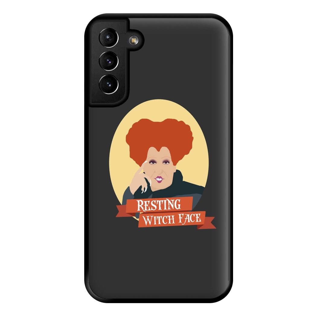 Resting Witch Face - Hocus Halloween Phone Case for Galaxy S21 Plus