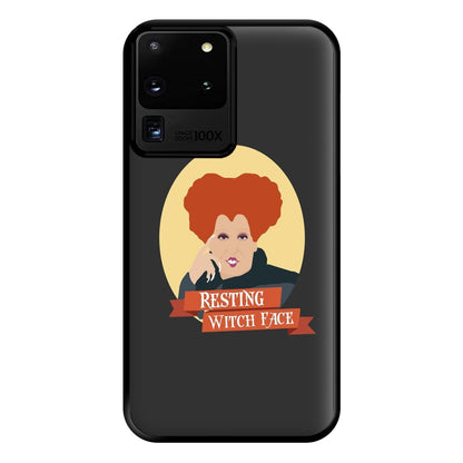 Resting Witch Face - Hocus Halloween Phone Case for Galaxy S20 Ultra