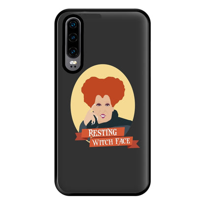 Resting Witch Face - Hocus Halloween Phone Case for Huawei P30