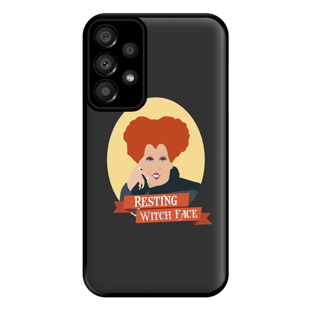 Resting Witch Face - Hocus Halloween Phone Case for Galaxy A33