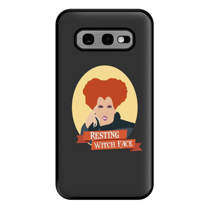 Resting Witch Face - Hocus Halloween Phone Case for Galaxy S10e