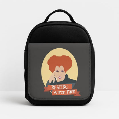 Resting Witch Face - Hocus Halloween Insulated Lunchbox