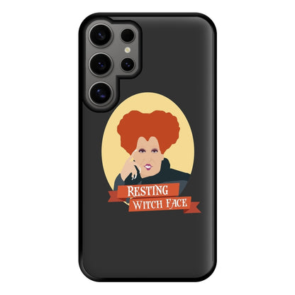 Resting Witch Face - Hocus Halloween Phone Case for Galaxy S24 Ultra