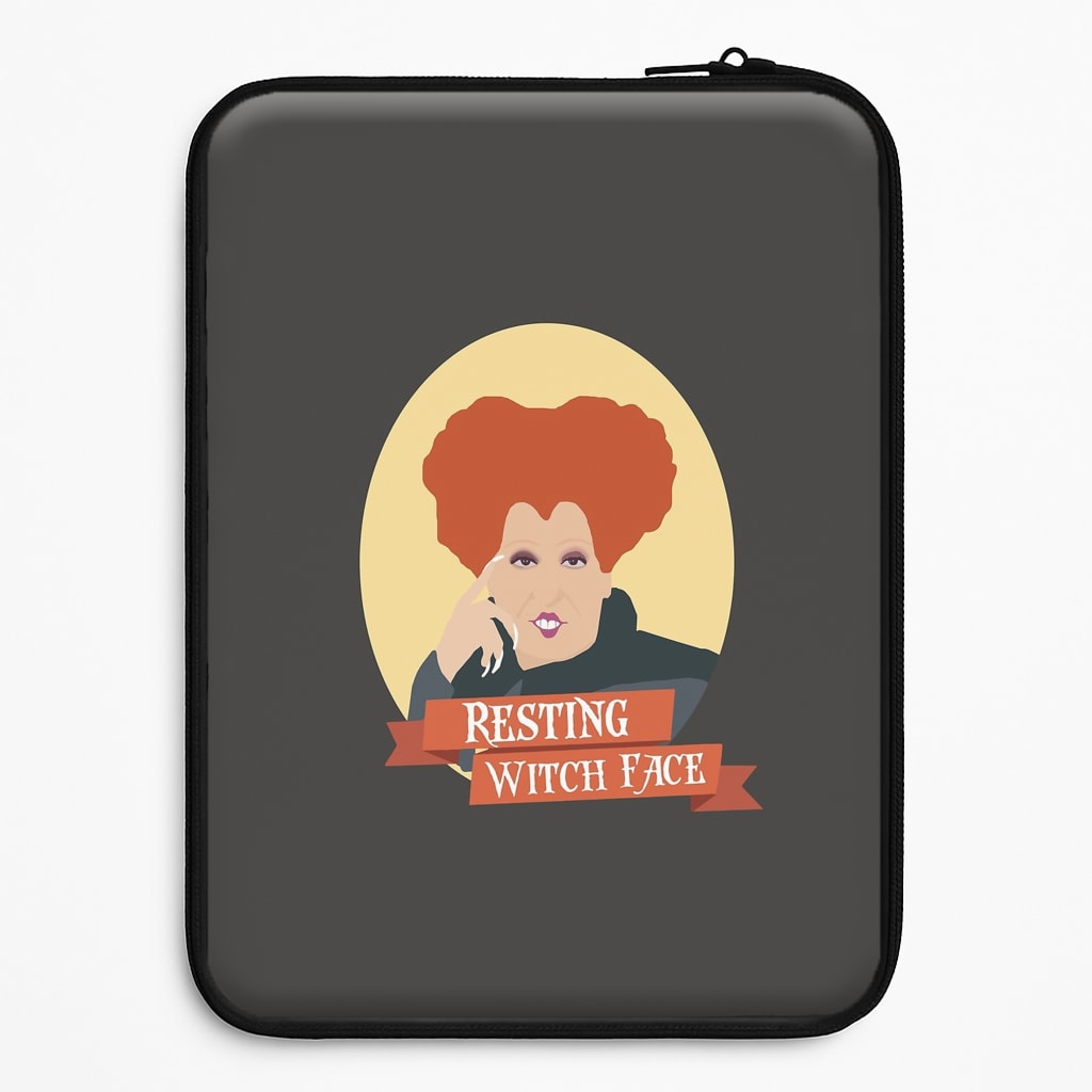 Resting Witch Face - Hocus Halloween Laptop Sleeve
