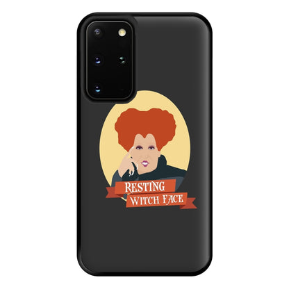 Resting Witch Face - Hocus Halloween Phone Case for Galaxy S20 Plus