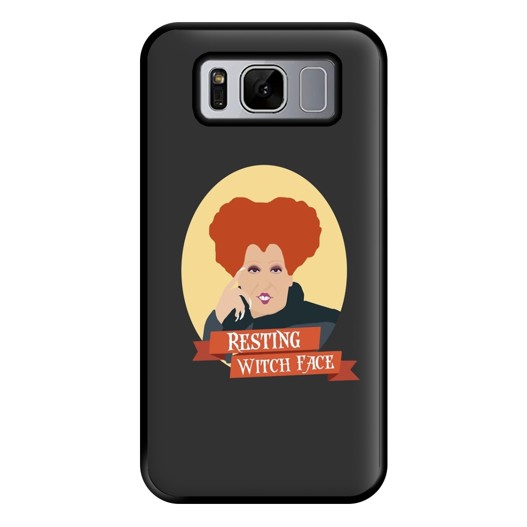 Resting Witch Face - Hocus Halloween Phone Case for Galaxy S8 Plus