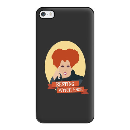 Resting Witch Face - Hocus Halloween Phone Case for iPhone 5 / 5s / SE 2016