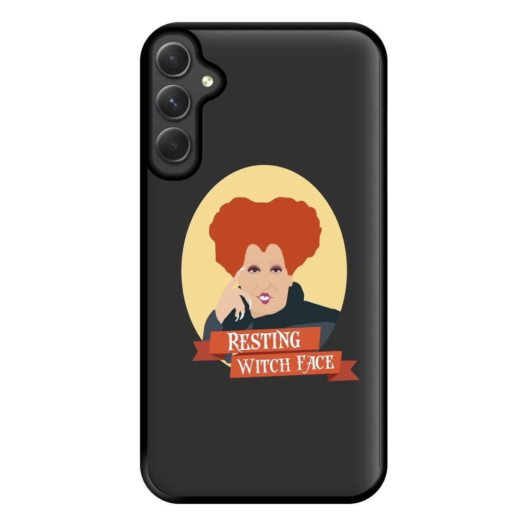 Resting Witch Face - Hocus Halloween Phone Case for Galaxy A14