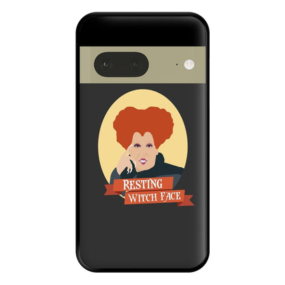 Resting Witch Face - Hocus Halloween Phone Case for Google Pixel 7a