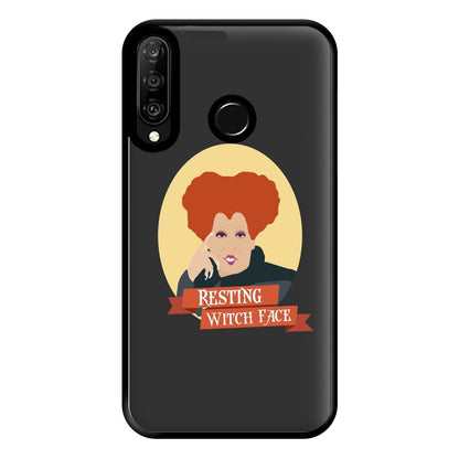 Resting Witch Face - Hocus Halloween Phone Case for Huawei P30 Lite