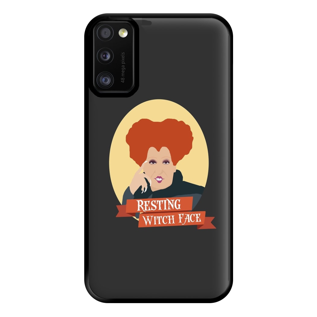 Resting Witch Face - Hocus Halloween Phone Case for Galaxy A41