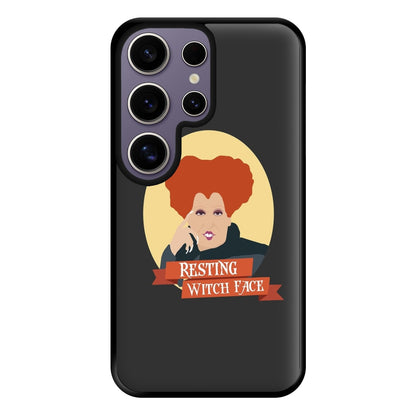 Resting Witch Face - Hocus Halloween Phone Case for Galaxy S25 Ultra