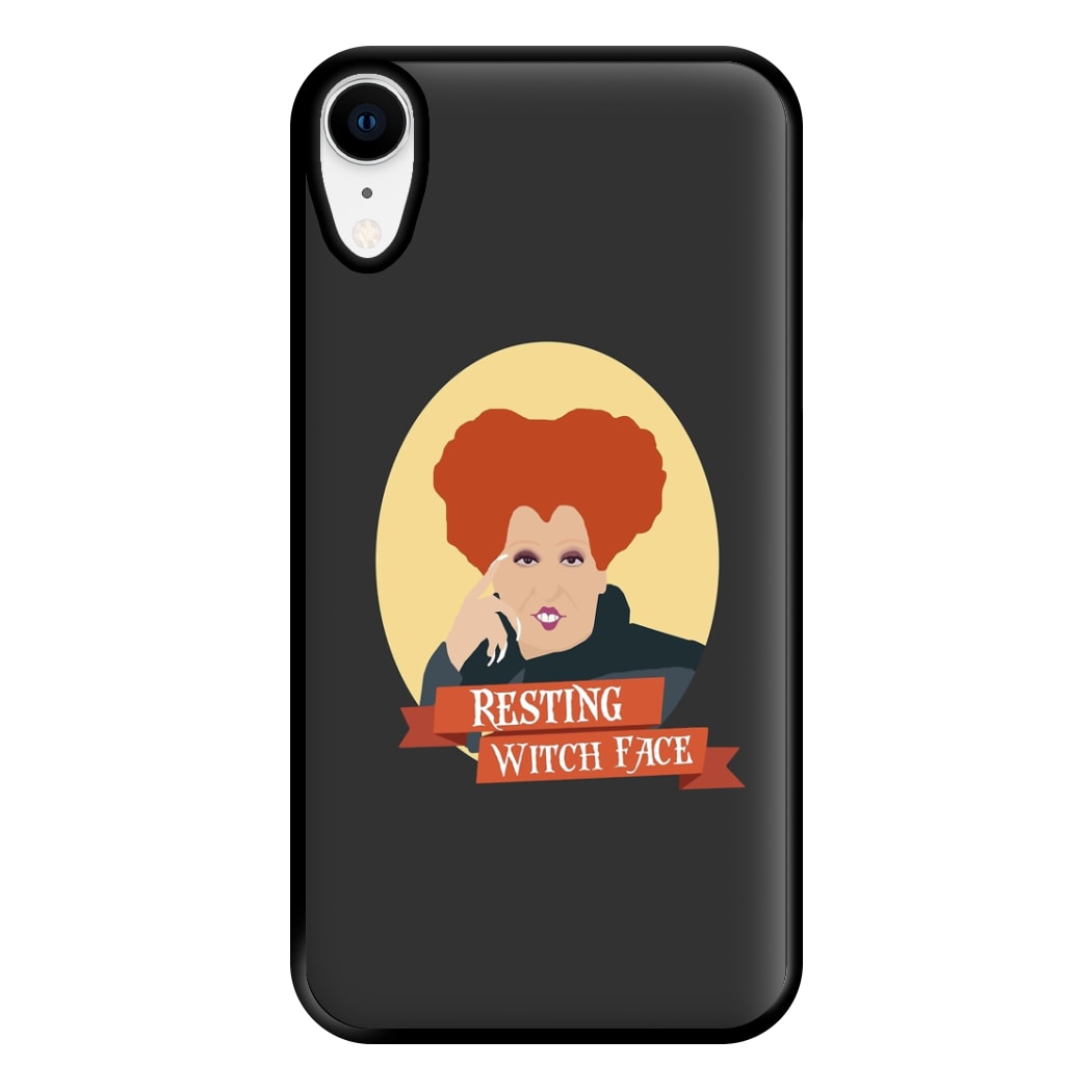 Resting Witch Face - Hocus Halloween Phone Case for iPhone XR