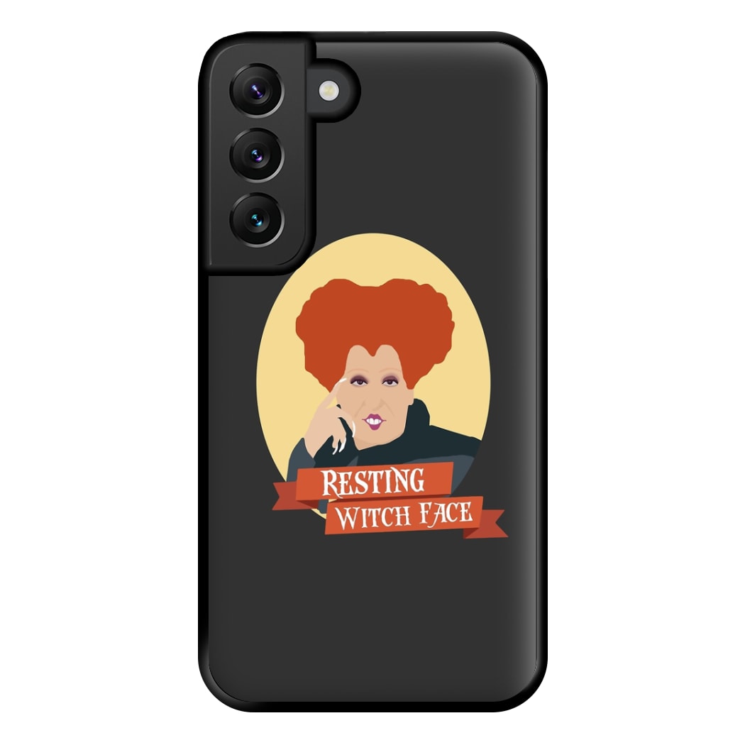 Resting Witch Face - Hocus Halloween Phone Case for Galaxy S22 Plus