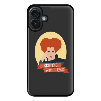 Resting Witch Face - Hocus Halloween Phone Case for iPhone 16 Plus