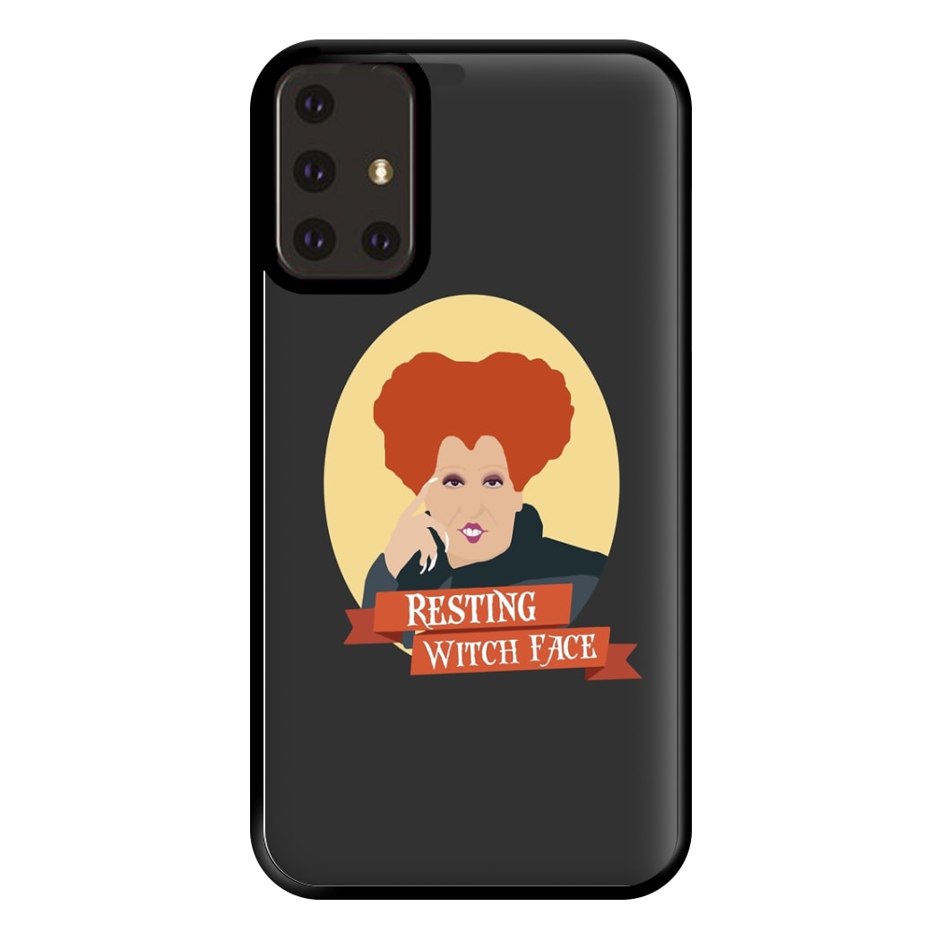 Resting Witch Face - Hocus Halloween Phone Case for Galaxy A71