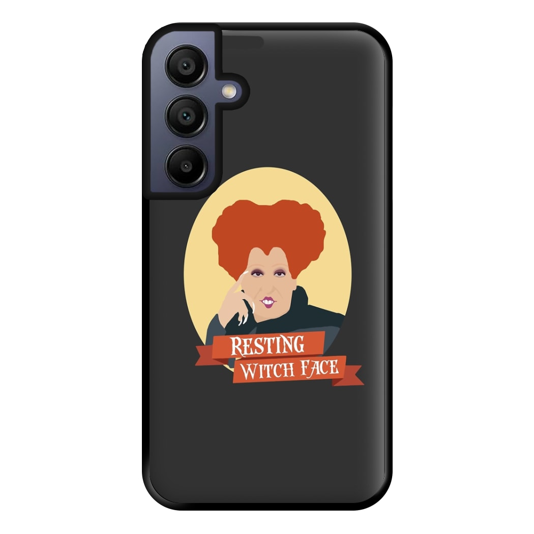 Resting Witch Face - Hocus Halloween Phone Case for Galaxy A15