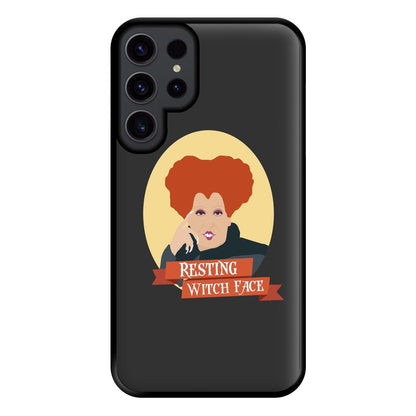 Resting Witch Face - Hocus Halloween Phone Case for Galaxy S23 Ultra