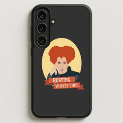Resting Witch Face - Hocus Halloween Phone Case for Galaxy S25FE