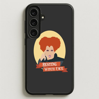Resting Witch Face - Hocus Halloween Phone Case for Galaxy S25FE