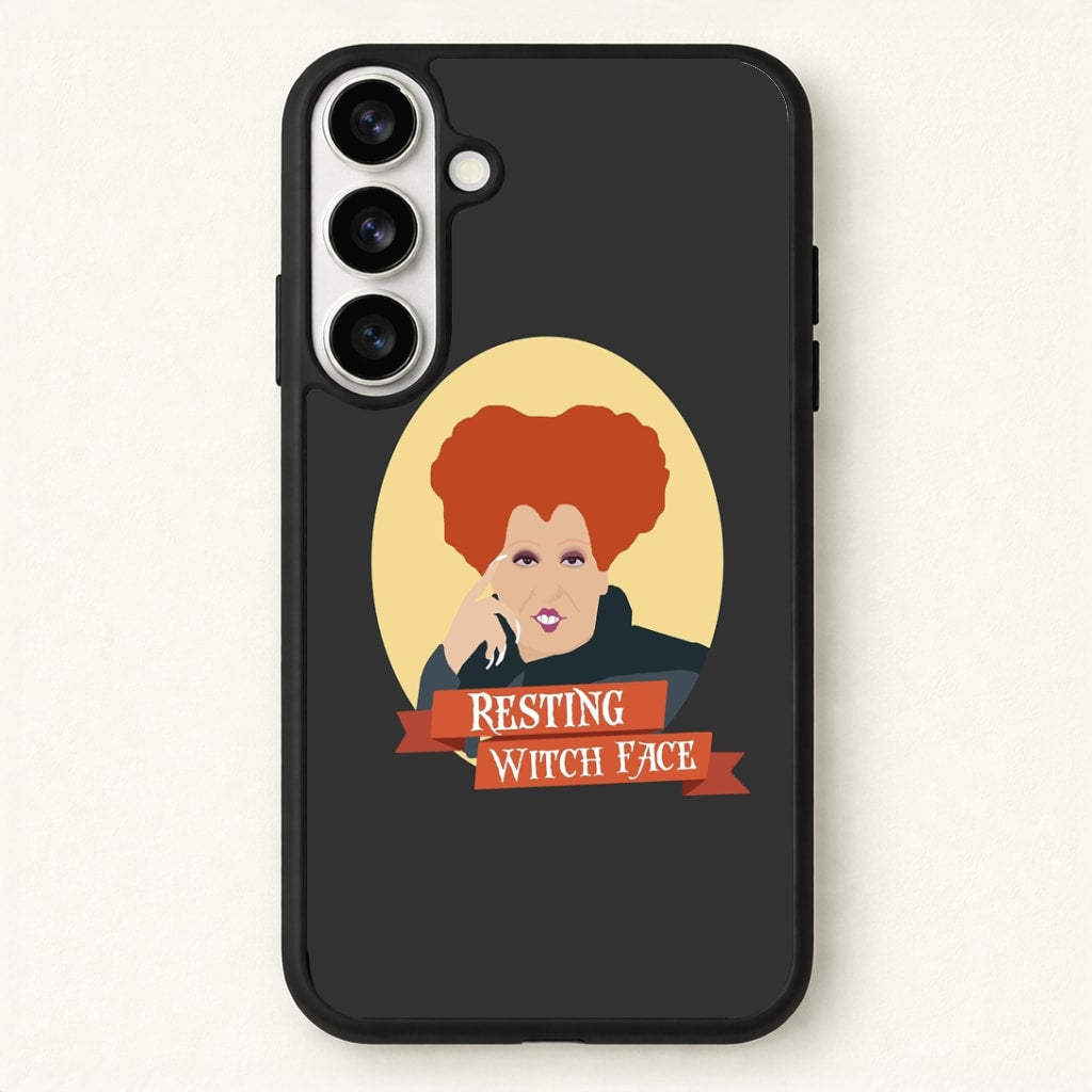 Resting Witch Face - Hocus Halloween Phone Case for Galaxy S26 Plus