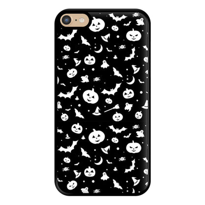 Black and White Halloween Pattern Phone Case for iPhone 6 Plus / 7 Plus / 8 Plus