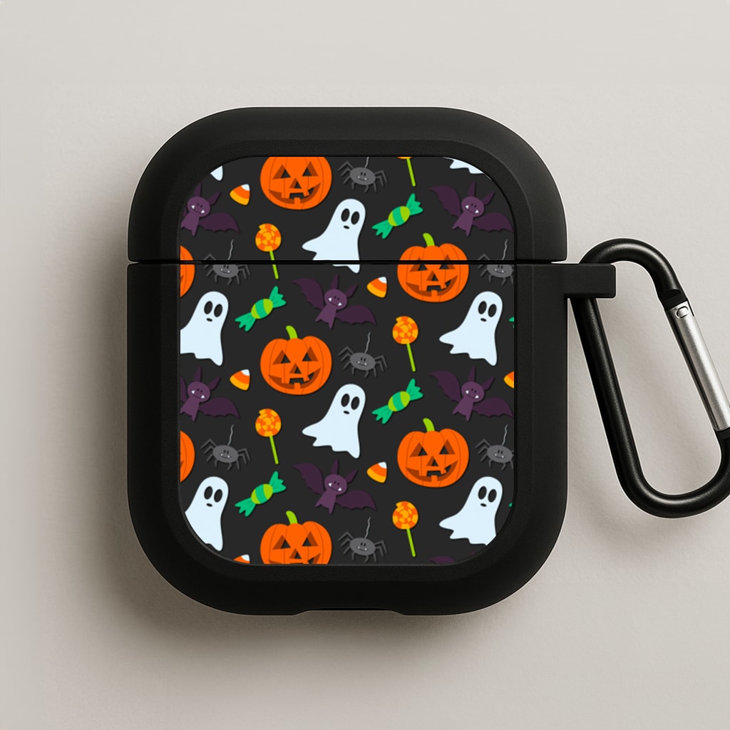 Colourful Halloween Pattern AirPods Case