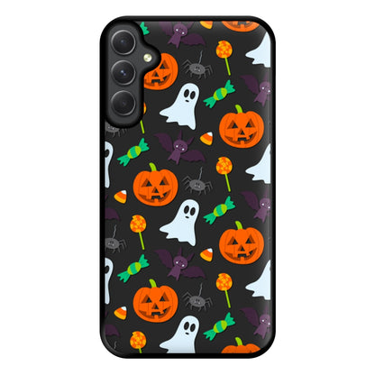 Colourful Halloween Pattern Phone Case for Galaxy A14