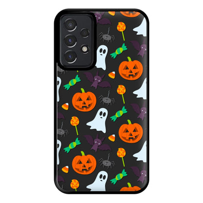 Colourful Halloween Pattern Phone Case for Galaxy A52 / A52s