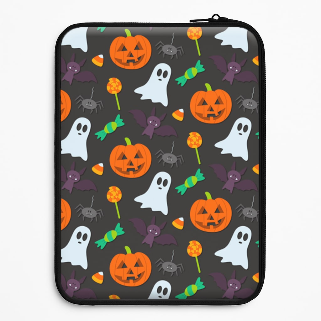 Colourful Halloween Pattern Laptop Sleeve
