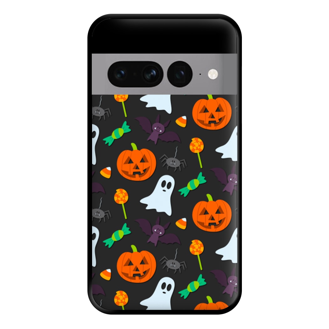 Colourful Halloween Pattern Phone Case for Google Pixel 7 Pro